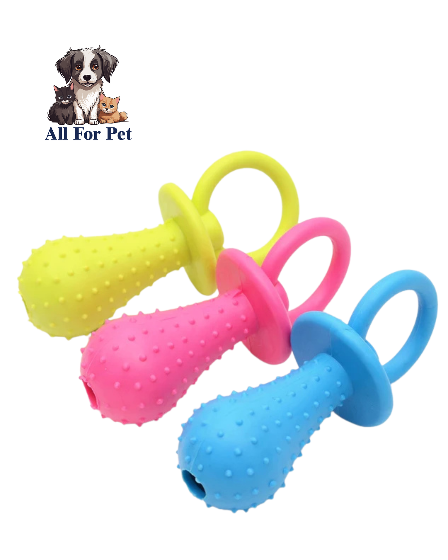 Jouets à Mâcher pour Chiens – Jouet Résistant en Caoutchouc pour Dents Saines | Nettoyage & Entraînement Chiots – Allforpet