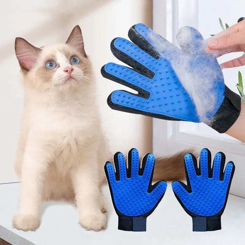 Gant de Toilettage en Silicone pour Chats et Chiens – Brosse de Massage Anti-Poils