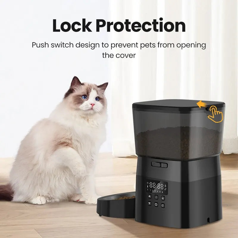 Distributeur Automatique 2L pour Chats et Chiens – Alimentation Programmable et Design Élégant