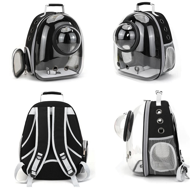 Sac à Dos Transparent pour Chat et Chien – Capsule Spatiale Respirante | Transport Confortable et Élégant