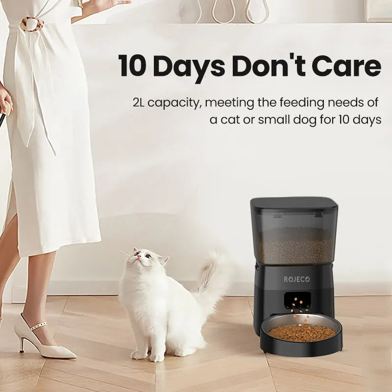 Distributeur Automatique 2L pour Chats et Chiens – Alimentation Programmable et Design Élégant