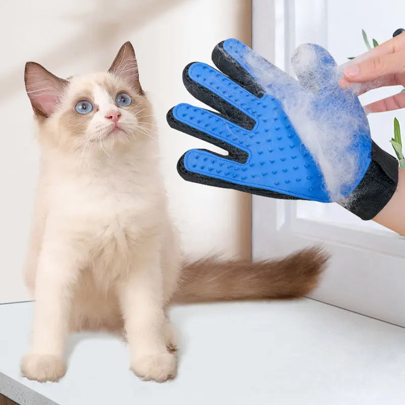 Gant de Toilettage en Silicone pour Chats et Chiens – Brosse de Massage Anti-Poils