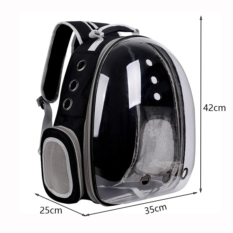 Sac à Dos Transparent pour Chat et Chien – Capsule Spatiale Respirante | Transport Confortable et Élégant