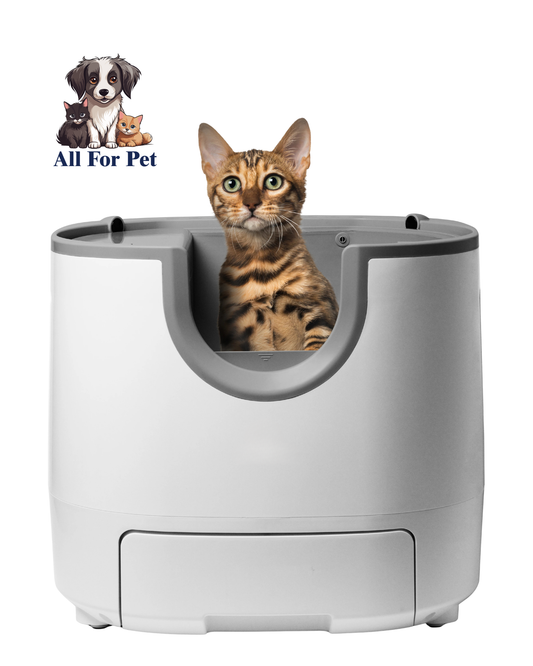 Bac à Litière Auto-Nettoyant pour Chats – Grande Capacité | Design Ouvert | Nettoyage Automatique & Capteurs Intelligents