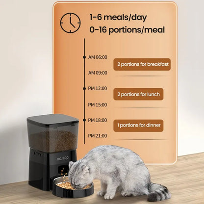 Distributeur Automatique 2L pour Chats et Chiens – Alimentation Programmable et Design Élégant
