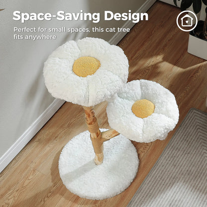 Arbre à Chat de Luxe en Bois Massif – Design Élégant, Confort Suprême et Stabilité Inégalée | All For Pe