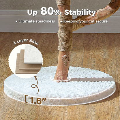 Arbre à Chat de Luxe en Bois Massif – Design Élégant, Confort Suprême et Stabilité Inégalée | All For Pe