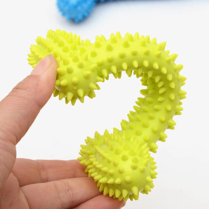 Jouets à Mâcher pour Chiens – Jouet Résistant en Caoutchouc pour Dents Saines | Nettoyage & Entraînement Chiots – Allforpet