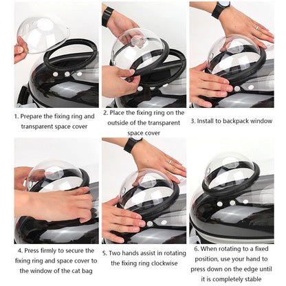Sac à Dos Transparent pour Chat et Chien – Capsule Spatiale Respirante | Transport Confortable et Élégant