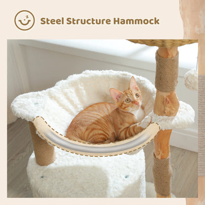Arbre à Chat de Luxe en Bois Massif – Design Élégant, Confort Suprême et Stabilité Inégalée | All For Pe