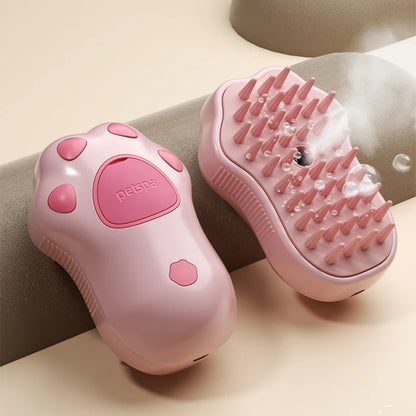 Brosse de Bain pour Animaux | 3-en-1 Massage, Nettoyage et Démêlage | Brosse Silicone Douce avec Pulvérisation Fine – Pour Chiens et Chats