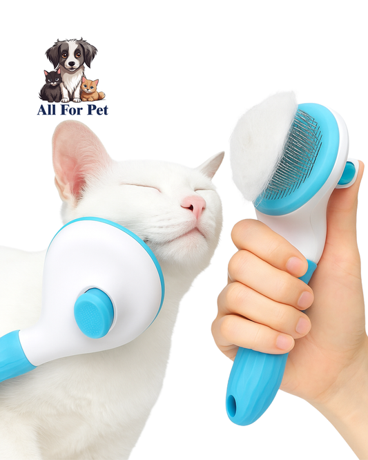 Brosse de Toilettage pour Chiens et Chats – Auto-nettoyante, Douce et Ergonomique – 3 Couleurs – Élimine les Poils Morts Sans Douleur