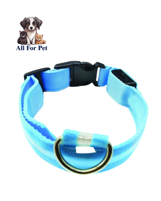 Collier Lumineux LED pour Chien et Chat – Sécurité Nocturne Réglable – 3 Modes de Flash – Étanche – Tailles S, M, L – Plusieurs Couleurs